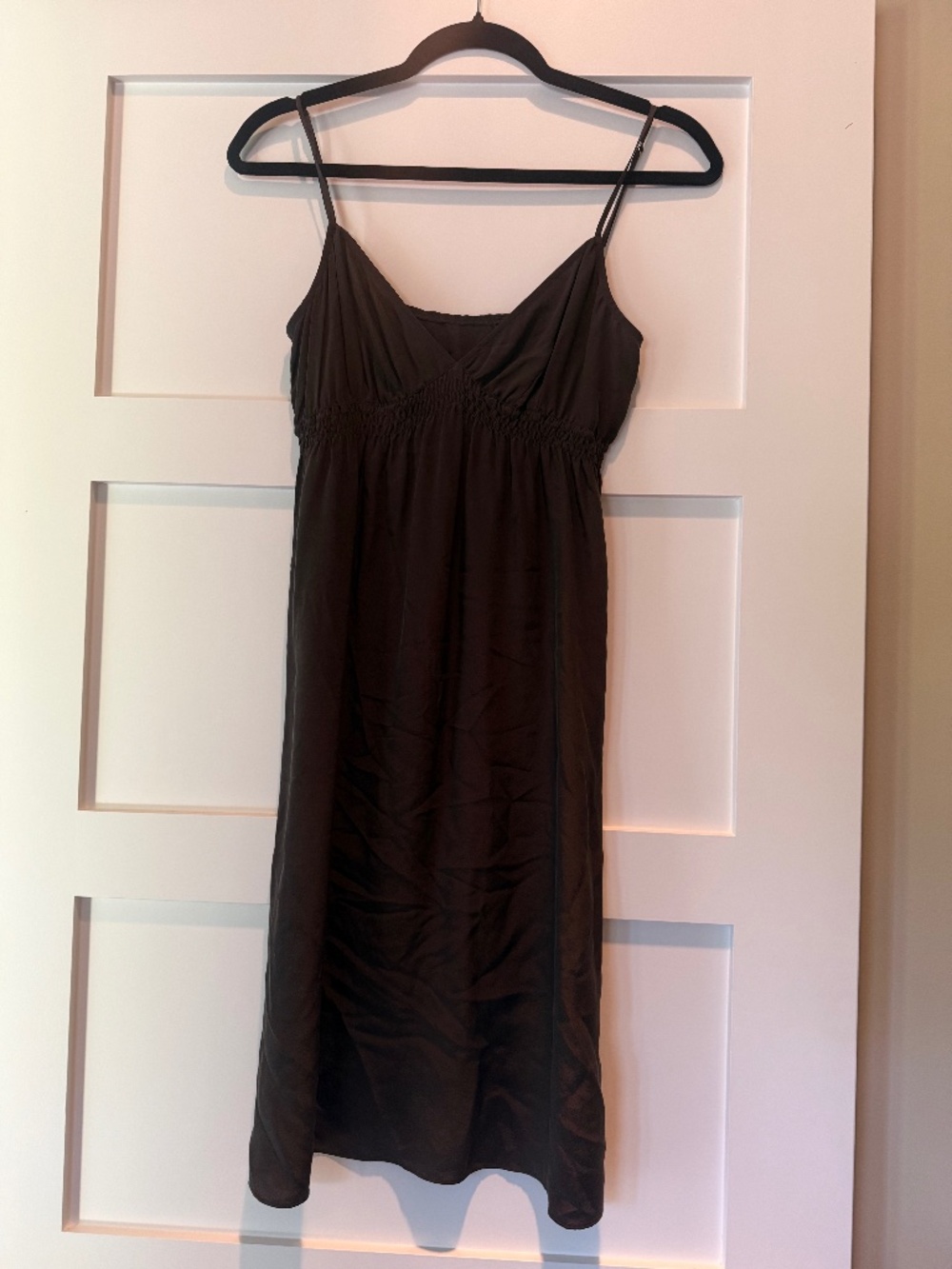 Twelfth Street by Cynthia Vincent Chocolate Silk Camisole Dress